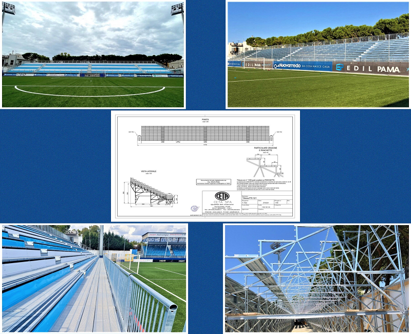 Prefabricated Grandstand at Francavilla Fontana Stadium