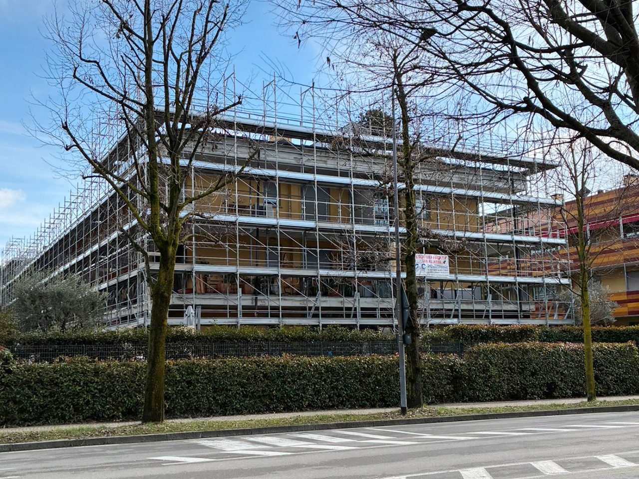 CETA Construction Site in Gorle with PREPONT RP 105 Scaffolding
