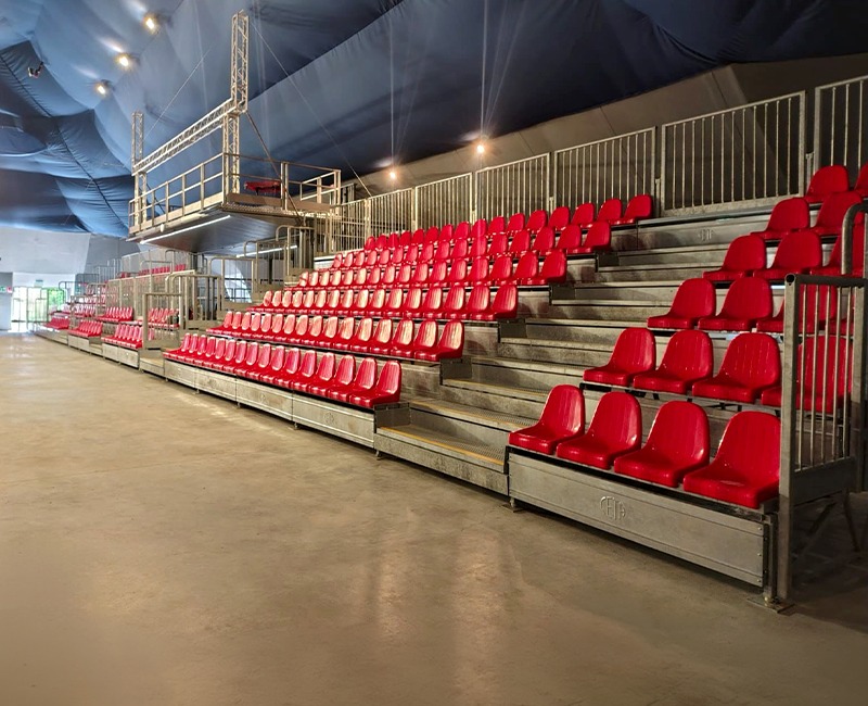 CETA grandstands for rental at the Palais in Saint-Vincent