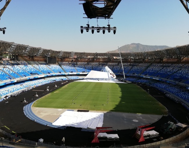 Metal frames for seats - St. Paolo Stadium