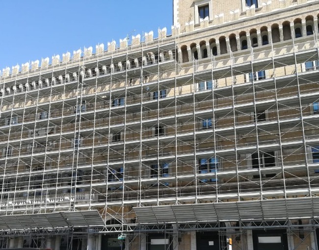 Tubes & Coupler scaffolding - Palazzo Generali