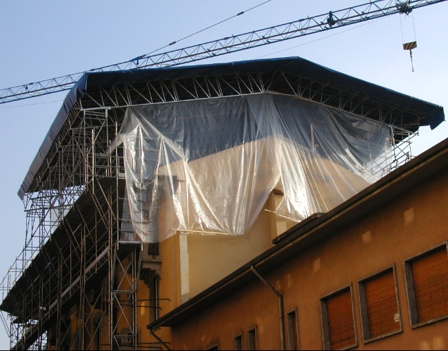 Couverture provisoire - Rehausse d'un bâtiment
